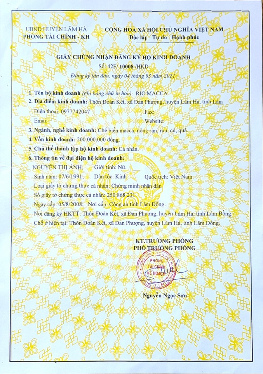 Sản phẩm Rio Macca 6