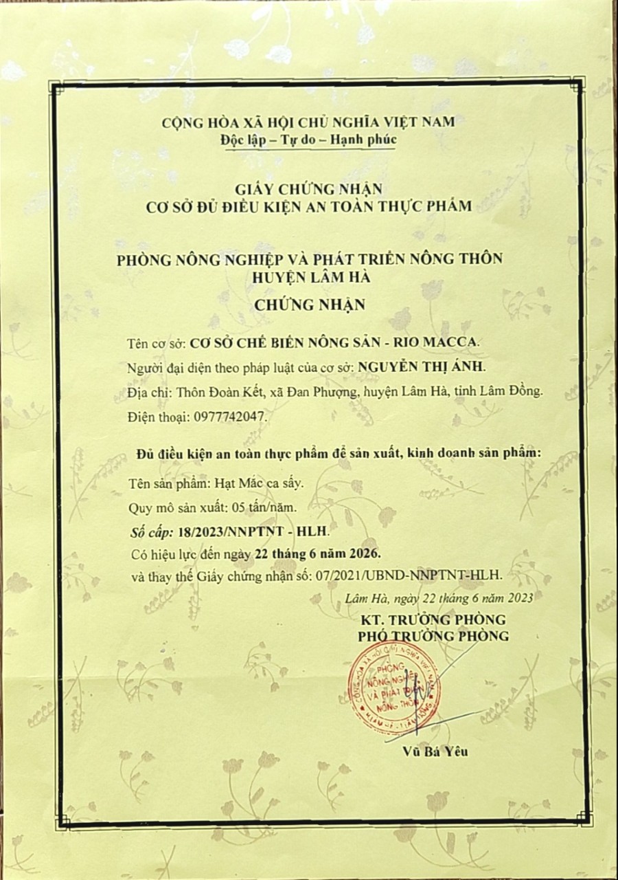 Sản phẩm Rio Macca 7