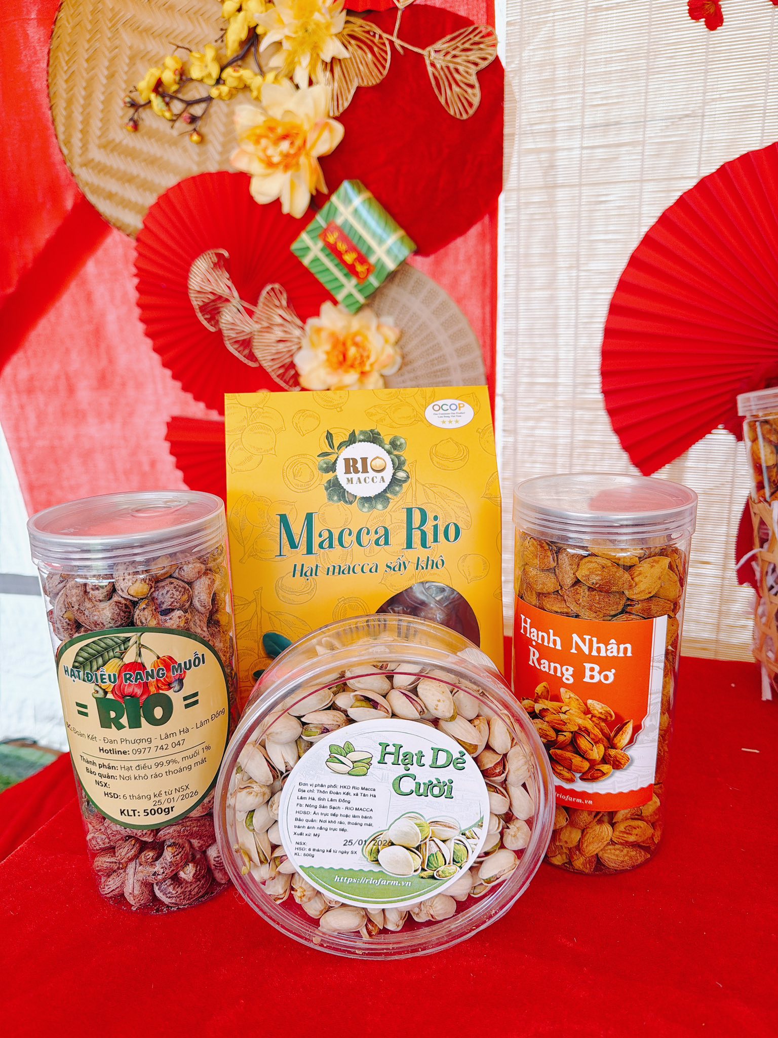 Sản phẩm Rio Macca trưng bày dịp Tết